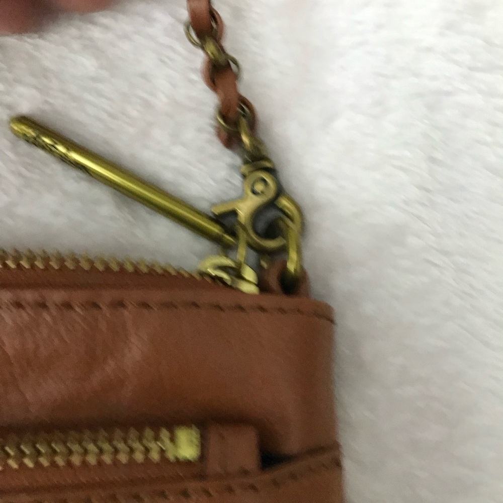 Elliott Lucca Leather Crossbody Demi Clutch Bag Chain & Leather Strap NWOT - Picture 10 of 16